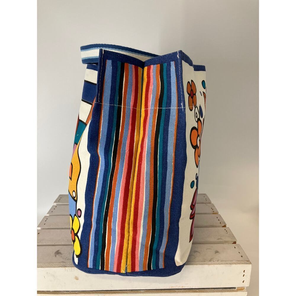 BRIGHTON NWT MULTI COLOR POWER OF LOVE CANVAS TOTE BAG - Picture 6 of 13